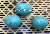 CDN315 30*40mm egg-shaped imitation turquoise decorations wholesale