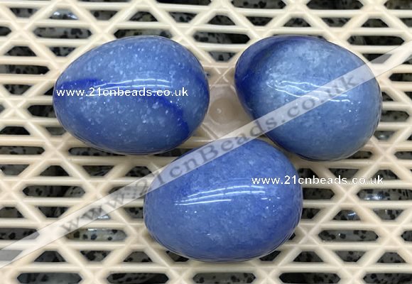 CDN321 30*40mm egg-shaped blue aventurine decorations wholesale