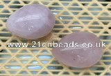 CDN331 35*50mm egg-shaped rose quartz decorations wholesale