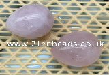 CDN331 35*50mm egg-shaped rose quartz decorations wholesale