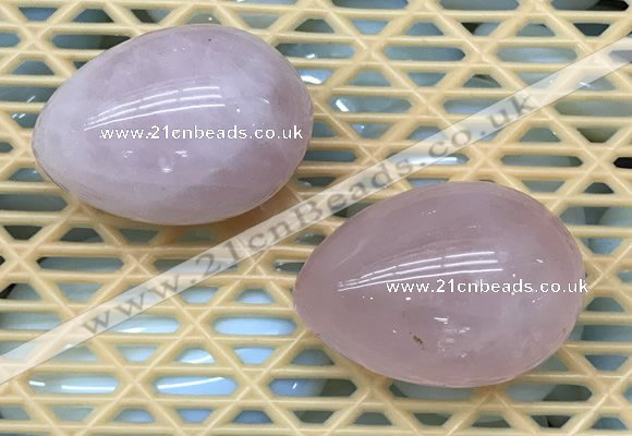 CDN331 35*50mm egg-shaped rose quartz decorations wholesale