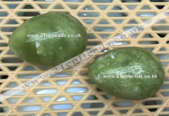 CDN339 35*50mm egg-shaped olivine decorations wholesale