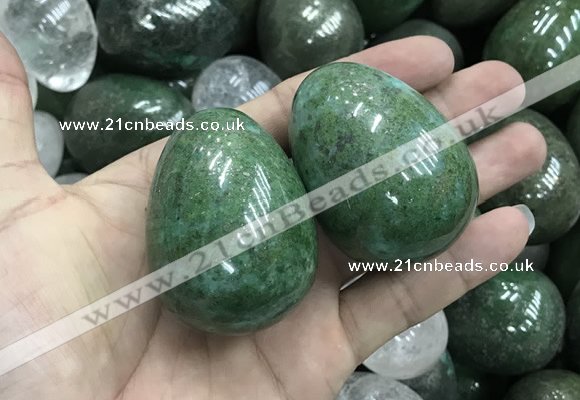 CDN35 38*50mm egg-shaped pyrite gemstone decorations wholesale