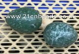 CDN352 35*50mm egg-shaped Qinghai jade decorations wholesale