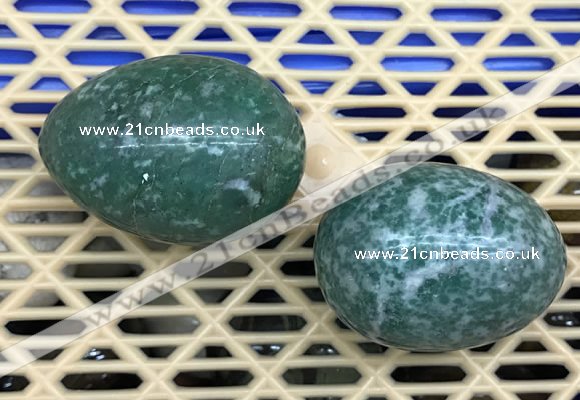 CDN352 35*50mm egg-shaped Qinghai jade decorations wholesale