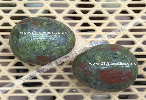 CDN355 35*50mm egg-shaped unakite decorations wholesale
