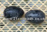 CDN358 35*50mm egg-shaped black labradorite decorations wholesale