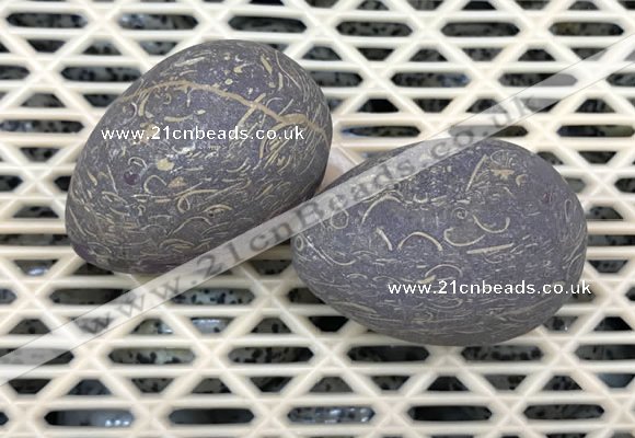 CDN359 35*50mm egg-shaped jasper decorations wholesale