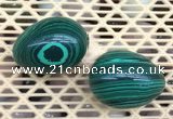 CDN364 35*50mm egg-shaped imitation malachite decorations wholesale