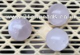 CDN370 25mm round rose quartz decorations wholesale