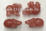 CDN385 20*40*30mm elephant cherry quartz decorations wholesale