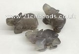 CDN403 25*50*35mm elephant grey agate decorations wholesale