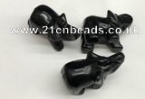 CDN404 25*50*35mm elephant black agate decorations wholesale