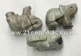 CDN409 25*50*35mm elephant picasso jasper decorations wholesale