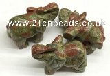 CDN413 25*50*35mm elephant unakite decorations wholesale