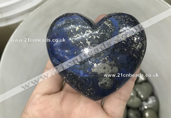 CDN42 65*70mm heart pyrite gemstone decorations