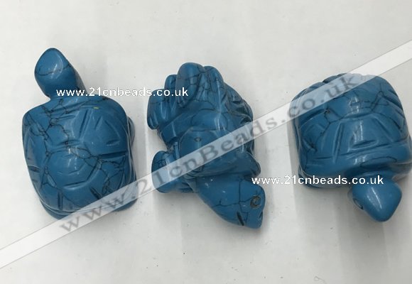 CDN436 28*45*22mm turtle imitation turquoise decorations wholesale