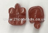 CDN452 38*55*28mm turtle cherry quartz decorations wholesale