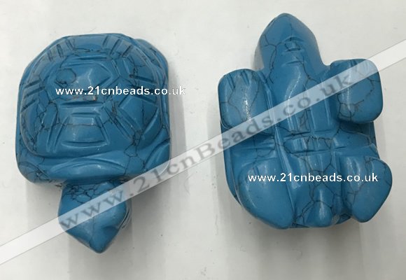 CDN455 38*55*28mm turtle imitation turquoise decorations wholesale