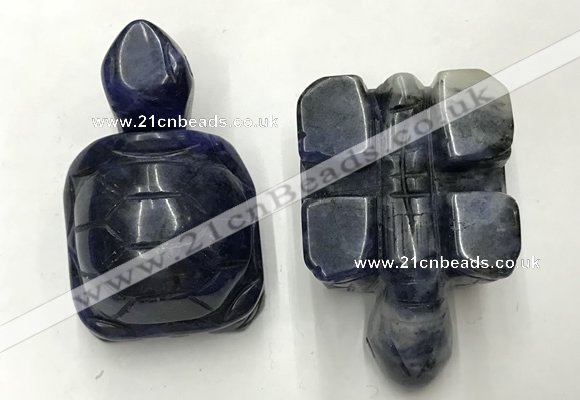 CDN457 38*55*28mm turtle sodalite decorations wholesale