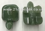 CDN458 38*55*28mm turtle green aventurine decorations wholesale