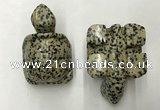 CDN461 38*55*28mm turtle dalmatian jasper decorations wholesale