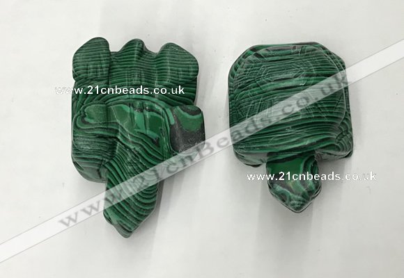 CDN463 38*55*28mm turtle imitation malachite decorations wholesale