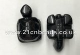 CDN465 38*55*28mm turtle black agate decorations wholesale