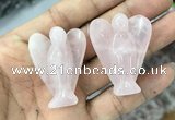 CDN471 30*40mm angel rose quartz decorations wholesale