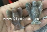 CDN476 30*40mm angel Indian agate decorations wholesale