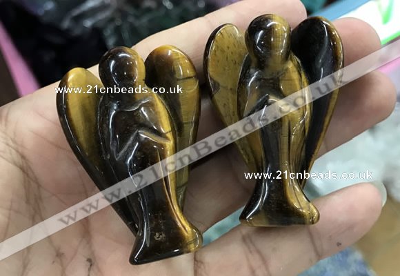 CDN504 35*50mm angel yellow tiger eye decorations wholesale