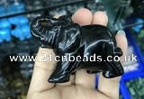 CDN519 33*65*45mm elephant black agate decorations wholesale