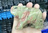 CDN534 35*80*55mm elephant unakite decorations wholesale