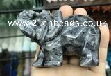 CDN536 35*80*55mm elephant black labradorite decorations wholesale