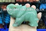 CDN539 35*80*55mm elephant green aventurine decorations wholesale