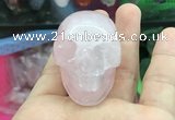 CDN551 35*50*40mm skull rose quartz decorations wholesale