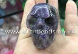 CDN552 35*50*40mm skull dogtooth amethyst decorations wholesale