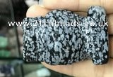 CDN576 35*50mm owl snowflake obsidian decorations wholesale