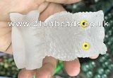 CDN585 50*80mm owl white crystal decorations wholesale