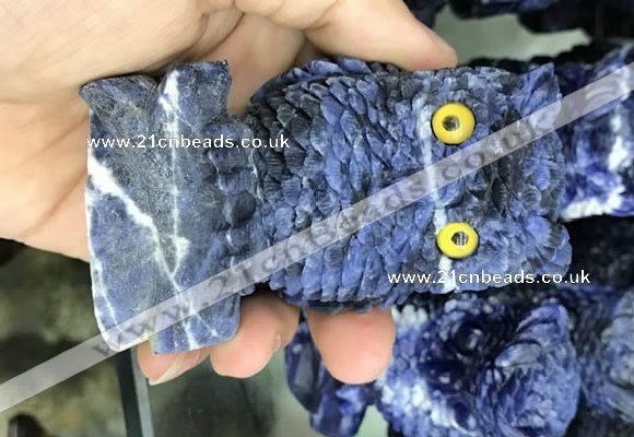 CDN588 50*80mm owl sodalite decorations wholesale