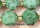 CDP80 15 inches 9*10mm faceted diopside beads