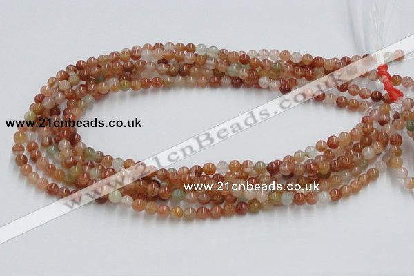 CDQ01 15.5 inches 6mm round natural red quartz beads wholesale