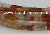 CDQ08 15.5 inches 4*13mm rectangle natural red quartz beads wholesale