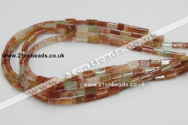 CDQ09 15.5 inches 8*12mm rectangle natural red quartz beads wholesale