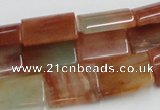 CDQ10 15.5 inches 13*18mm rectangle natural red quartz beads wholesale