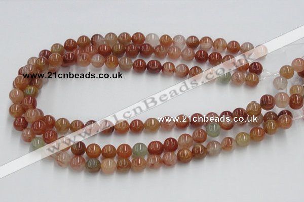 CDQ14 15.5 inches 12mm round natural red quartz beads wholesale