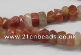 CDQ28 15.5 inches 7*10mm nugget natural red quartz beads