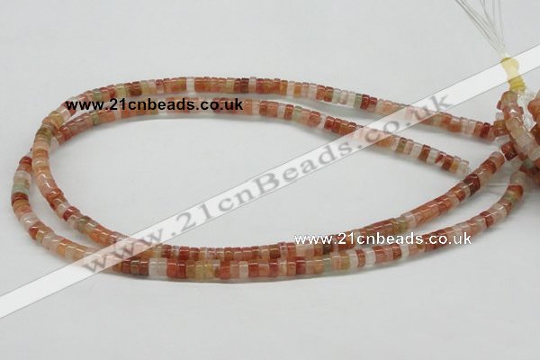 CDQ29 15.5 inches 2*4mm rondelle natural red quartz beads