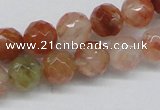 CDQ48 15.5 inches 6mm faceted round natural red quartz beads