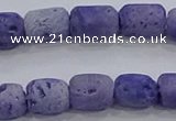 CDQ602 8 inches 6*8mm drum druzy quartz beads wholesale